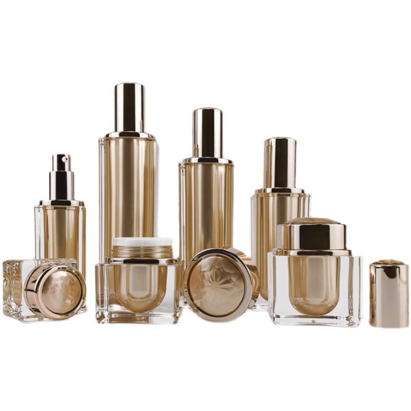 Luxury Skincare Packaging - Hoogwaardige Acryl Goud Crème Cosmetische Jar